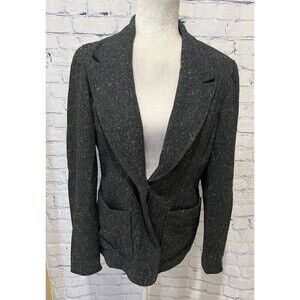 Express vintage Grey With Specks one button single button blazer junior 7/8